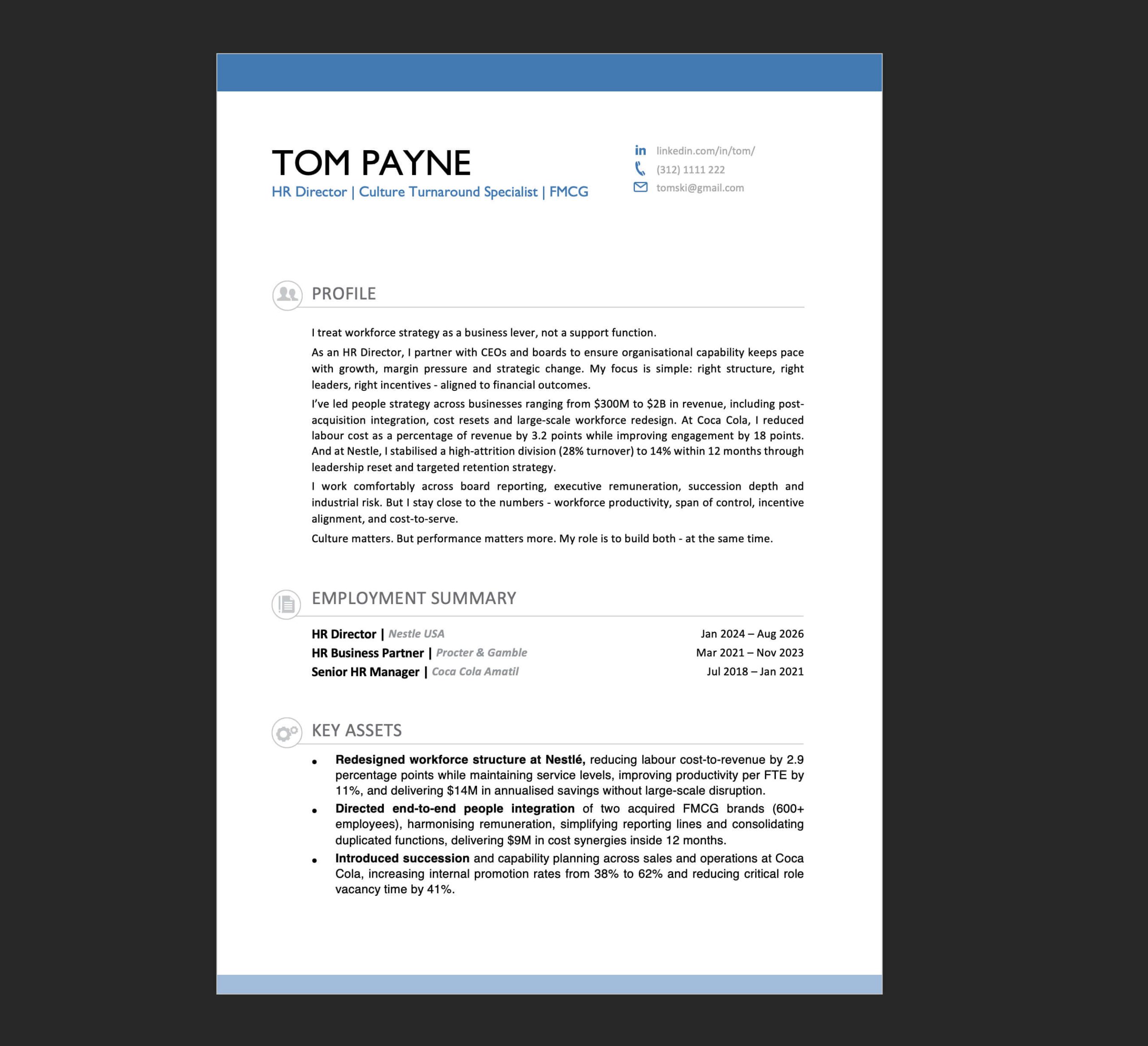 Best HR Executive Resume Examples For 2026 (Samples + Writing Guide)